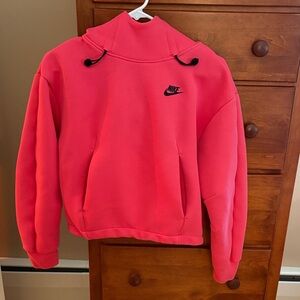 Nike women’s sportswear tech fleece oversized hoodie color : sweet beet